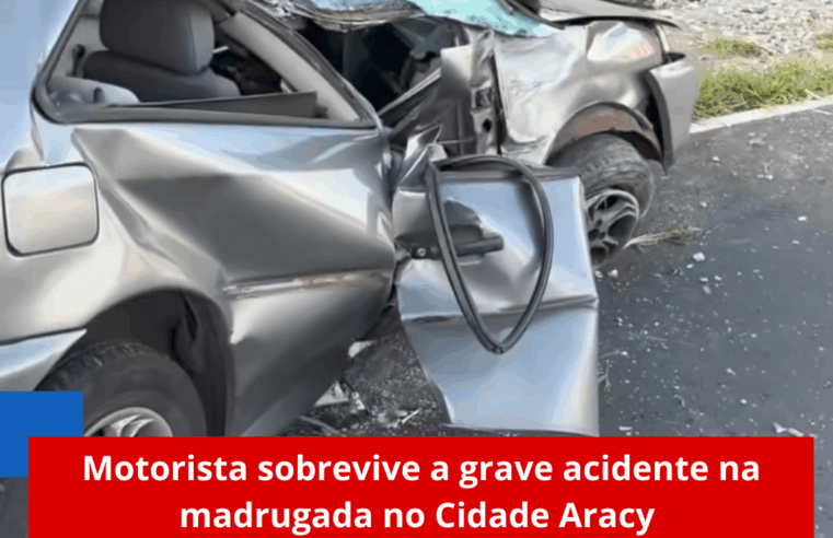 Motorista sobrevive a grave acidente na madrugada no Cidade Aracy