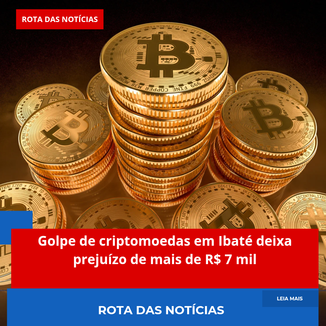 Golpe de criptomoedas em Ibaté deixa prejuízo de mais de R$ 7 mil