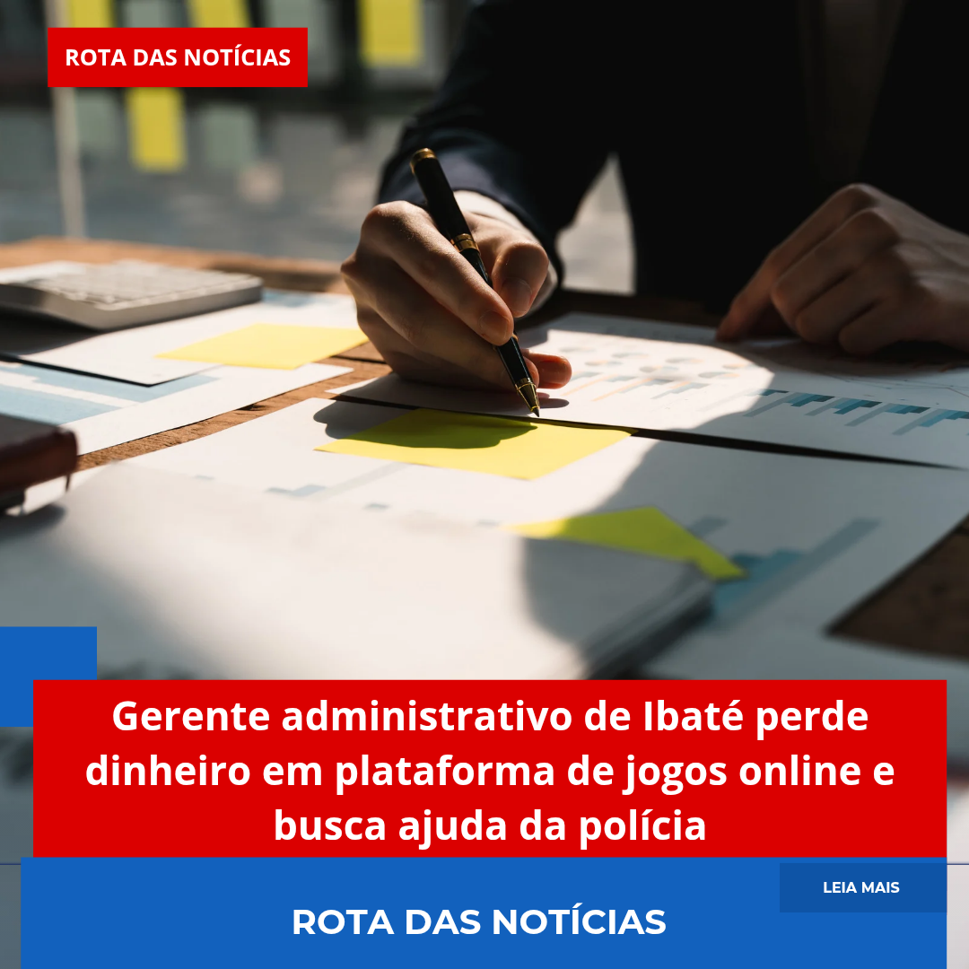 Gerente administrativo de Ibaté perde dinheiro em plataforma de jogos online e busca ajuda da polícia