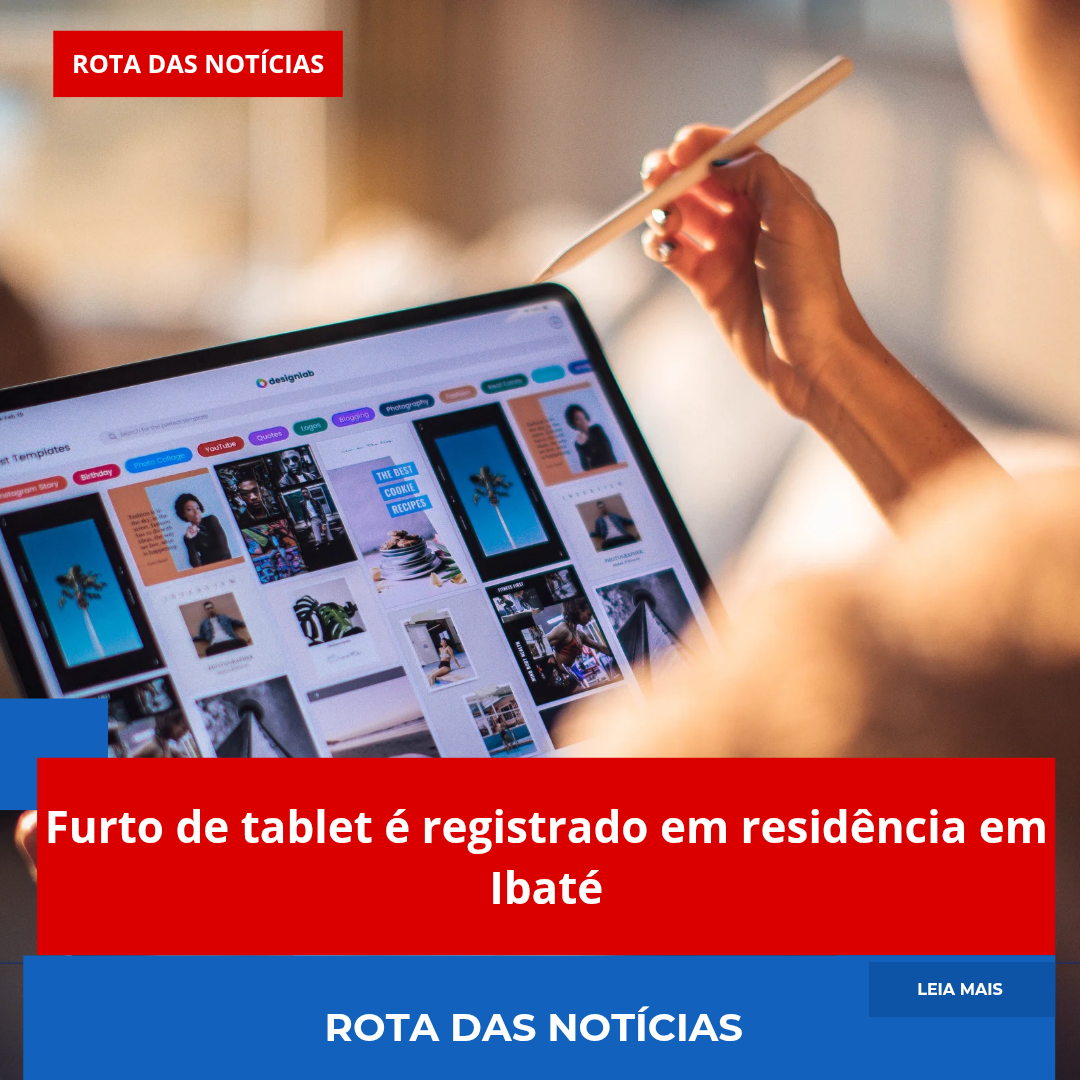 Furto de tablet é registrado em residência em Ibaté