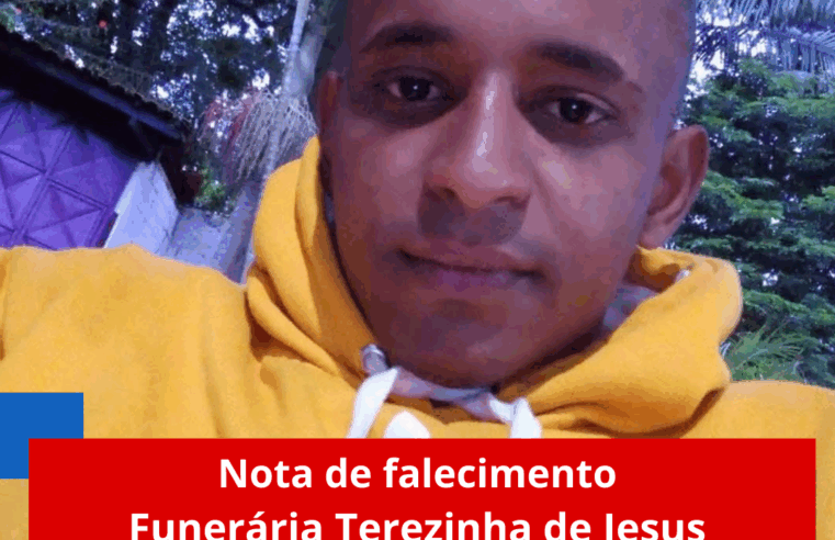 Nota de falecimento Funerária Terezinha de Jesus