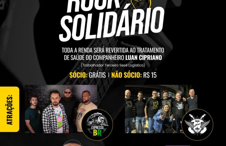 🎸 ROCK SOLIDÁRIO 🎸Feriado chegando ….Vem com a gente fazer parte de uma tarde especial de música, união e solidariedade!
