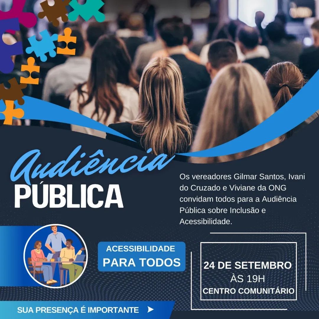 Audiência Pública em Ibaté discutirá Inclusão e Acessibilidade