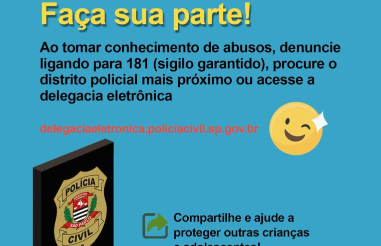 Polícia Civil de SP reforça ações de proteção às crianças