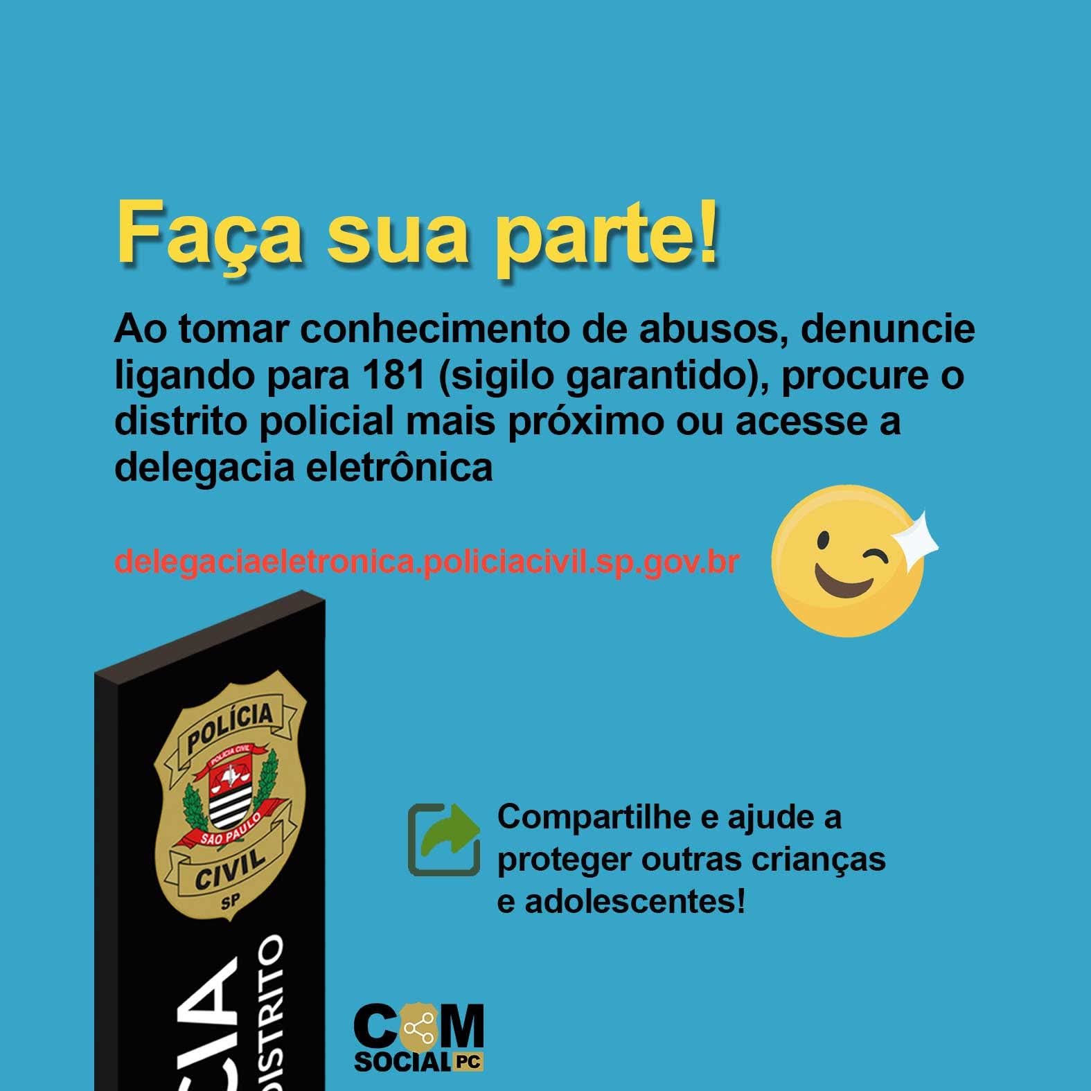 Polícia Civil de SP reforça ações de proteção às crianças