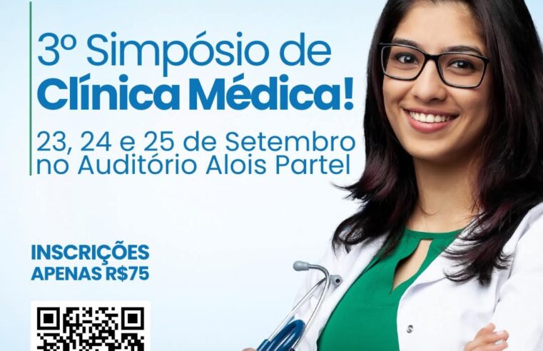📢 Inscrições abertas para o 3º Simpósio de Clínica Médica da Santa Casa de São Carlos