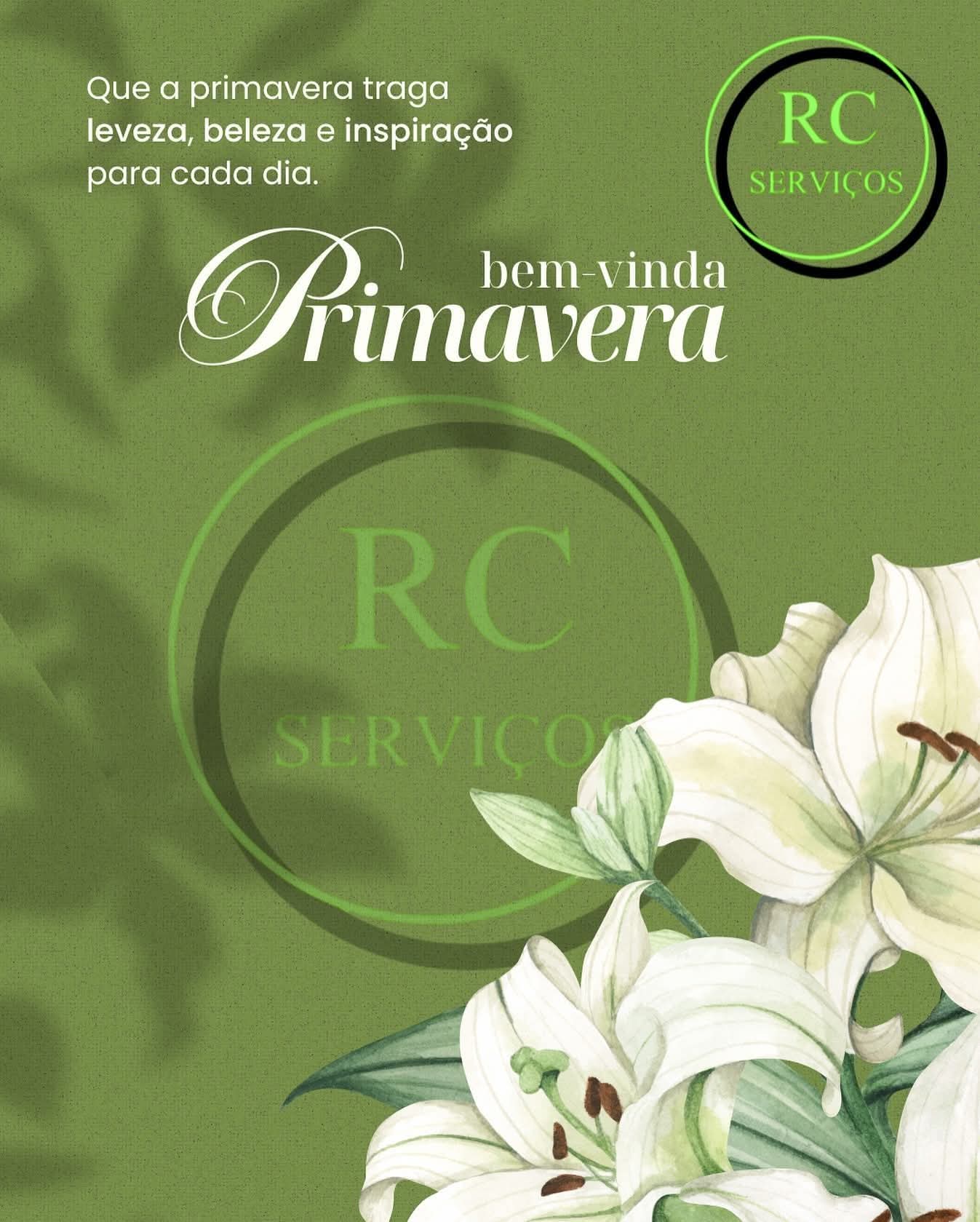 🌸 Floresça onde Deus te plantou.Nesta primavera, deixe que a beleza da renovação te inspire a recomeçar com mais leveza, cor e esperança. 🌼RC Serviços