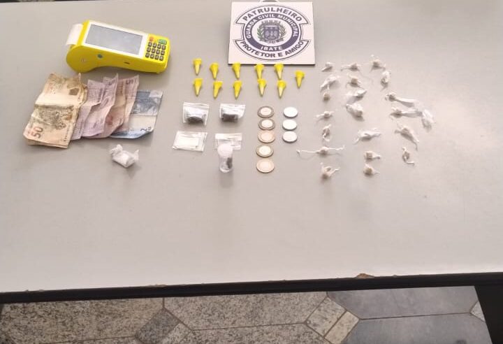 Guarda Civil Municipal de Ibaté apreende drogas no Jardim Cruzado