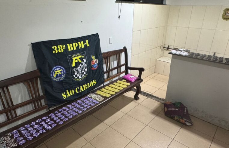 Polícia Militar prende homem por tráfico de drogas em São Carlos