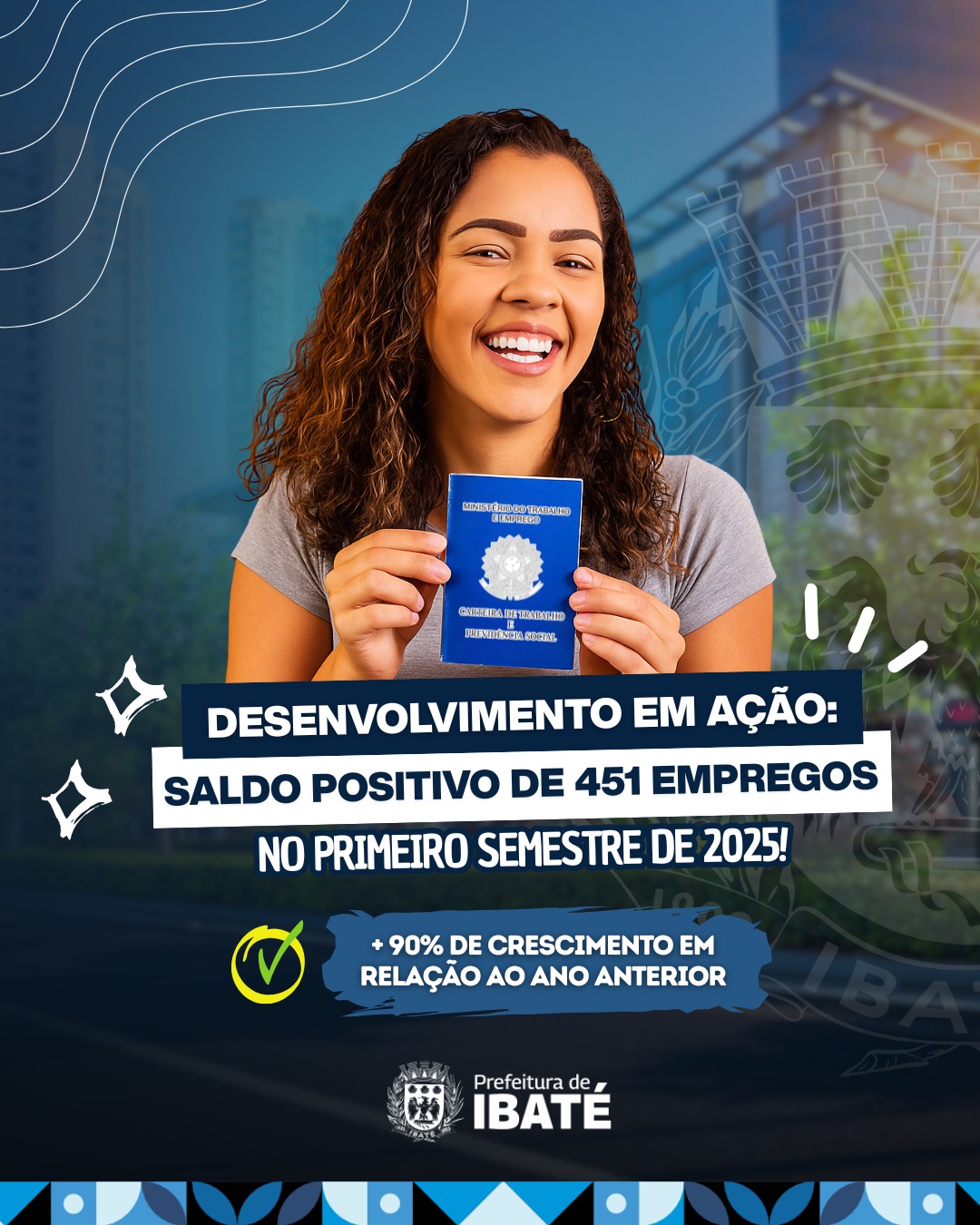 Ibaté registra saldo positivo de 451 empregos no primeiro semestre de 2025