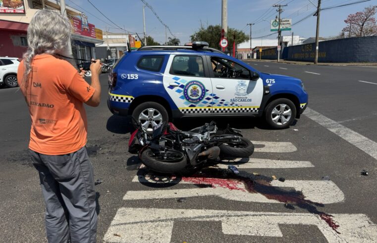 Acidente de trânsito em São Carlos deixa duas vítimas