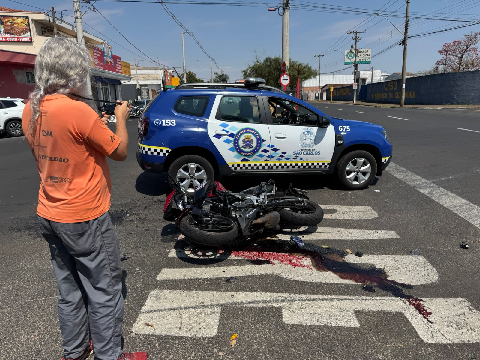 Acidente de trânsito em São Carlos deixa duas vítimas