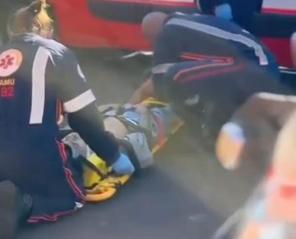 Colisão entre carro e moto deixa motociclista ferido no Jardim Munique