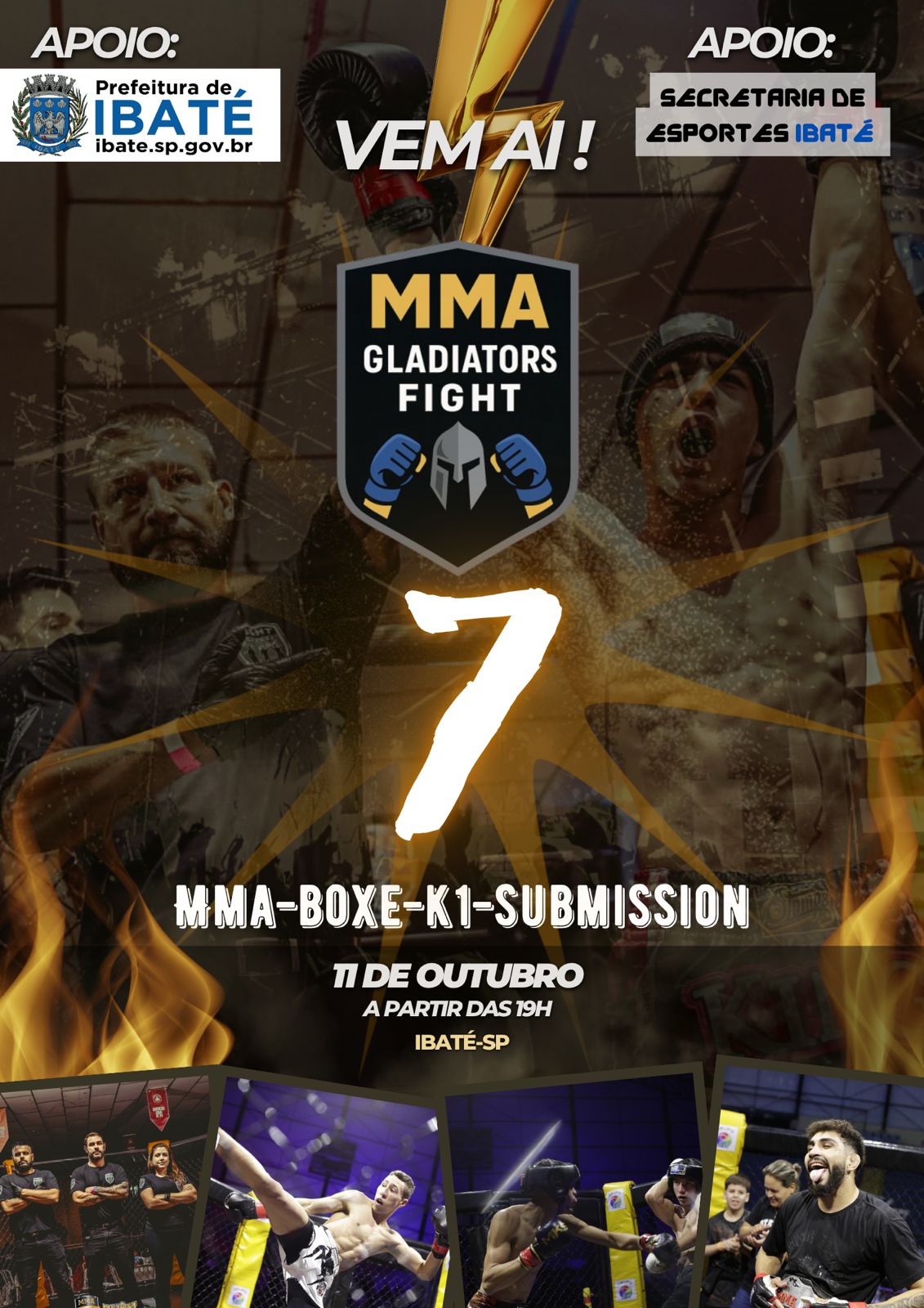 Ibaté Recebe a 7ª Edição do Gladiator’s Fight em Outubro