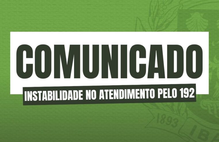 Prefeitura de Ibaté informa instabilidade no número 192 e disponibiliza contato alternativo