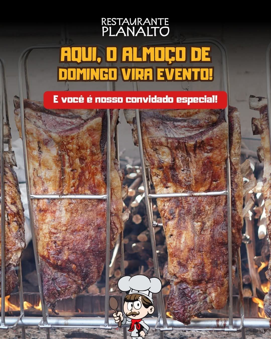 🔥 O melhor domingão é no Restaurante Planalto!