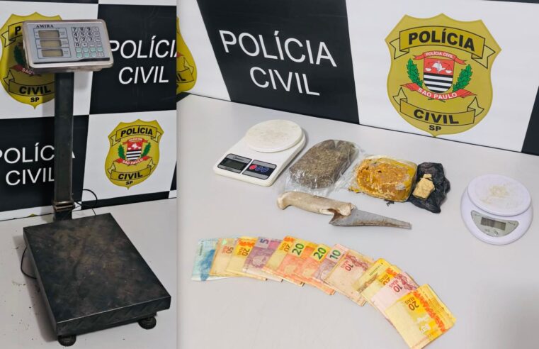 Polícia Civil prende homem em flagrante por tráfico de drogas em São Carlos