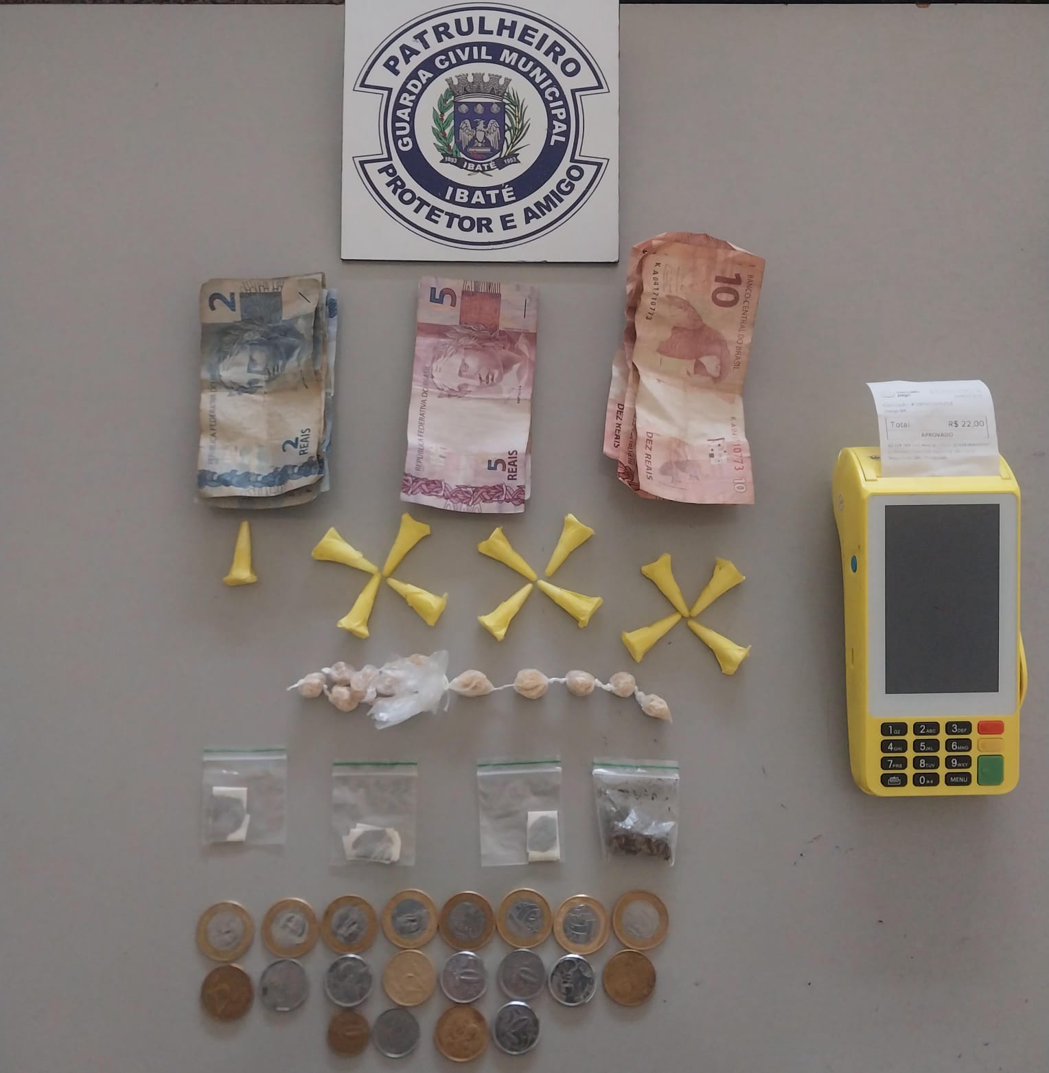 Guarda Municipal de Ibaté apreende drogas e dinheiro durante patrulhamento no Jardim Cruzado
