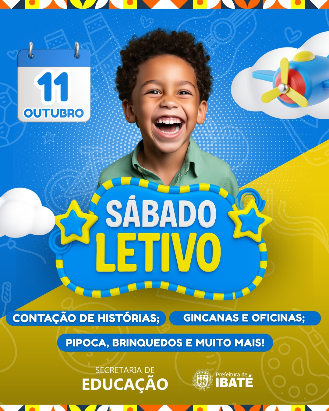Sábado Letivo movimenta escolas municipais de Ibaté com muita diversão e aprendizado