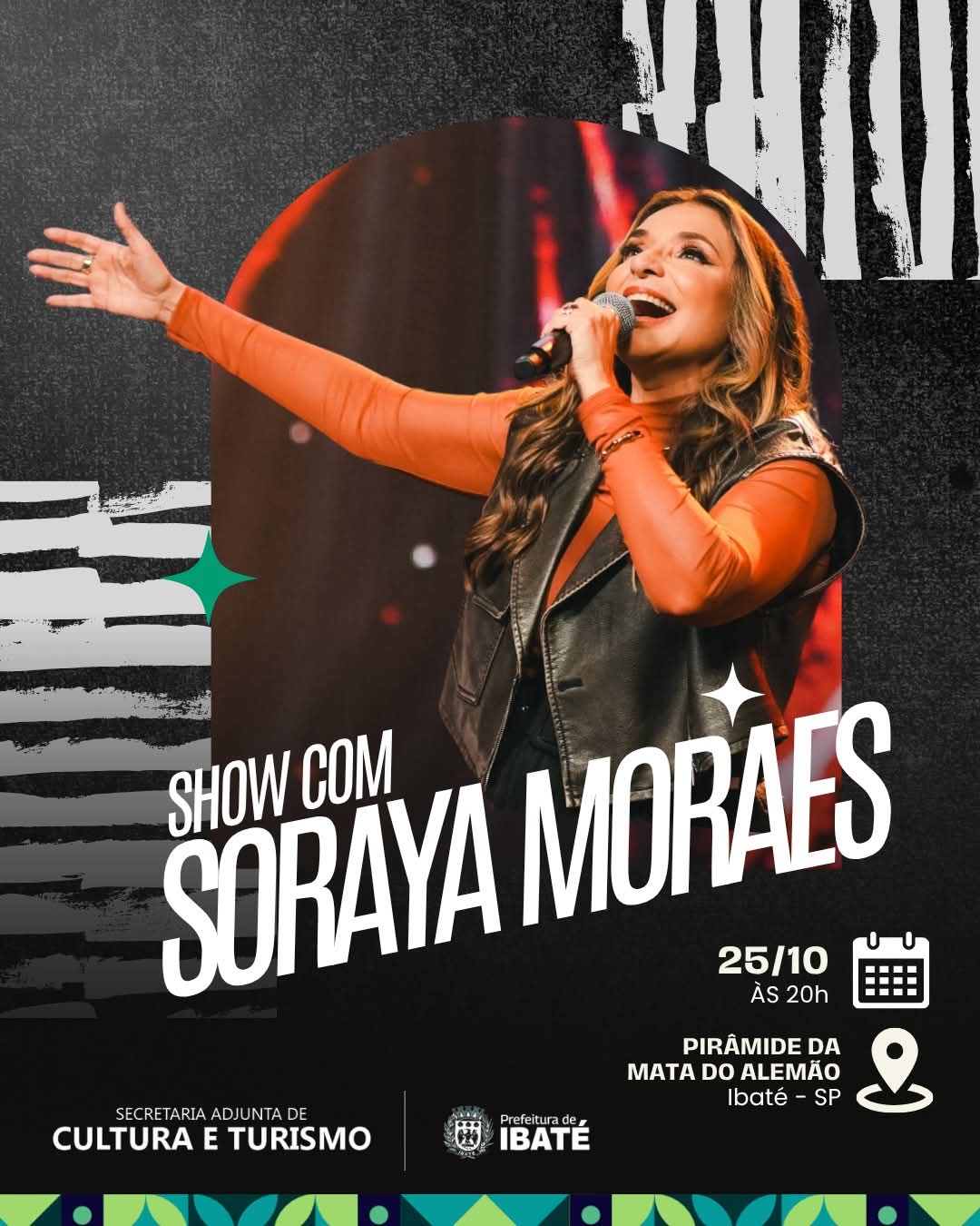 Soraya Moraes se apresenta em Ibaté em noite de louvor e fé