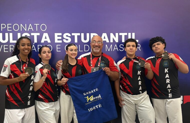 Atletas de Ibaté conquistam medalhas no Campeonato Paulista Estudantil de Karatê