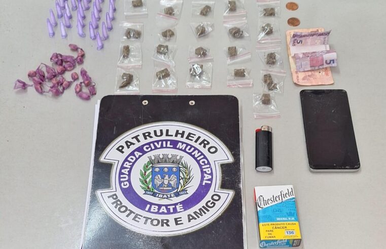 Adolescente é apreendido com drogas durante patrulhamento da GCM em Ibaté