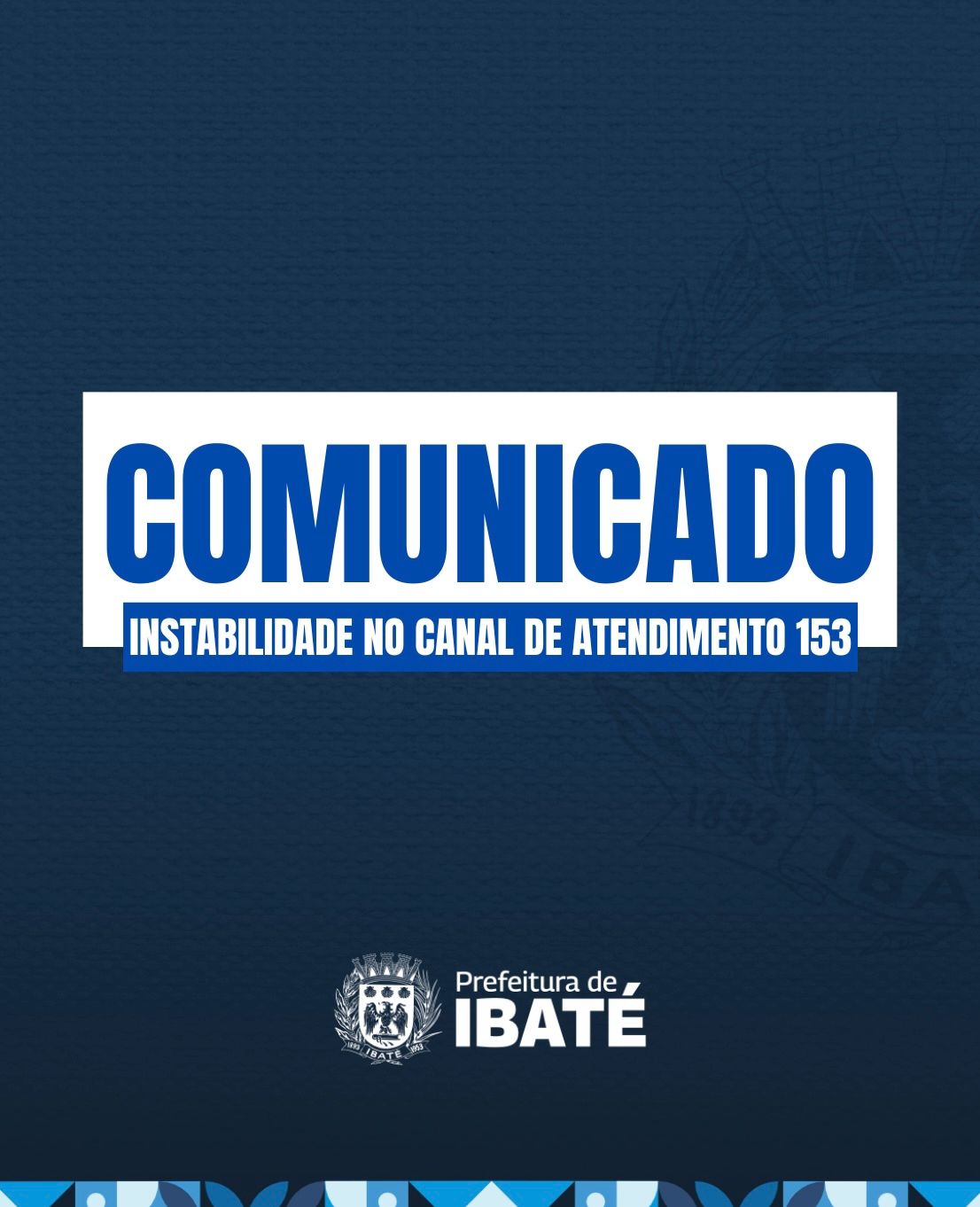 Instabilidade elétrica afeta linha 153 da Guarda Municipal de Ibaté; atendimento é redirecionado