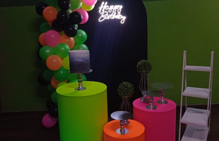 ✨ Ane Decorações apresenta: Festa Neon – Onde a magia ganha luz! ✨