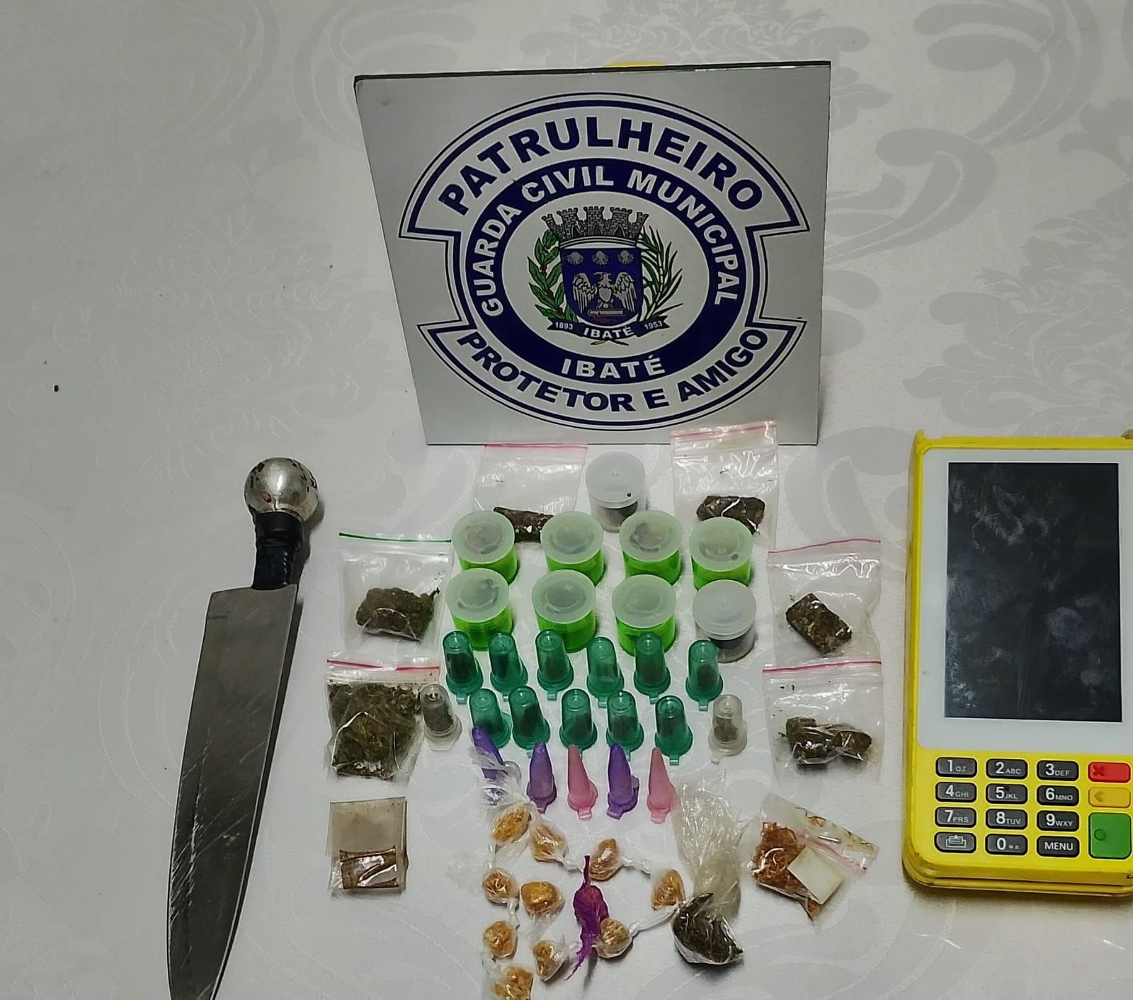 Guarda Municipal de Ibaté apreende entorpecentes durante patrulhamento no Jardim Cruzado