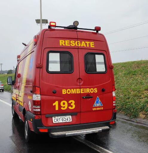 Caminhão carregado com tripas de boi colide com defensa metálica na Washington Luís, em São Carlos