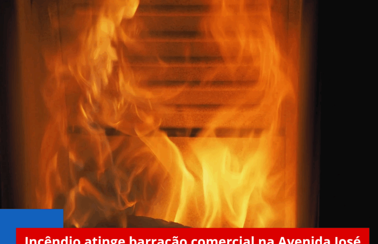 Incêndio atinge barracão comercial na Avenida José Pereira Lopes, em São Carlos
