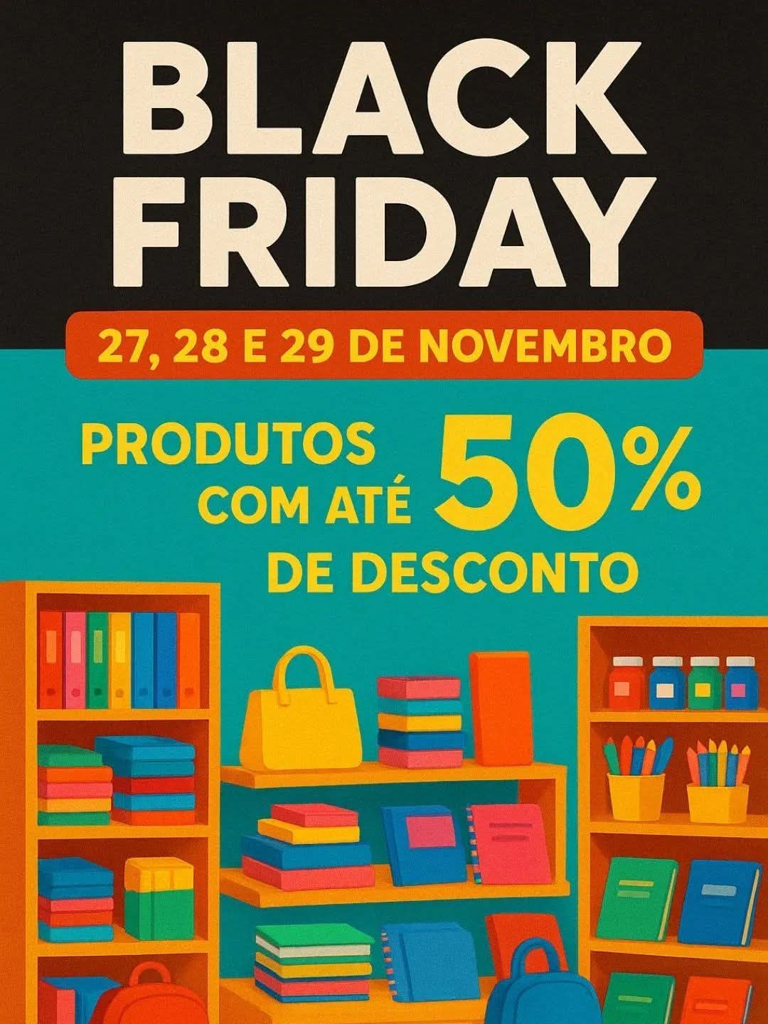 🖤🔥 BLACK FRIDAY – PAPELARIA CENTRAL DO CARLÃO 🔥🖤📅 27, 28 e 29 de novembro💥 Descontos IMPERDÍVEIS em vários produtos!✏️ Material escolar⚠️ Ofertas por tempo limitado!💸 Economize de verdade na Black Friday📍 Vem pra Papelaria Central do CarlãoQualidade, variedade e preço baixo em um só lugar!👉 Corre e aproveita!