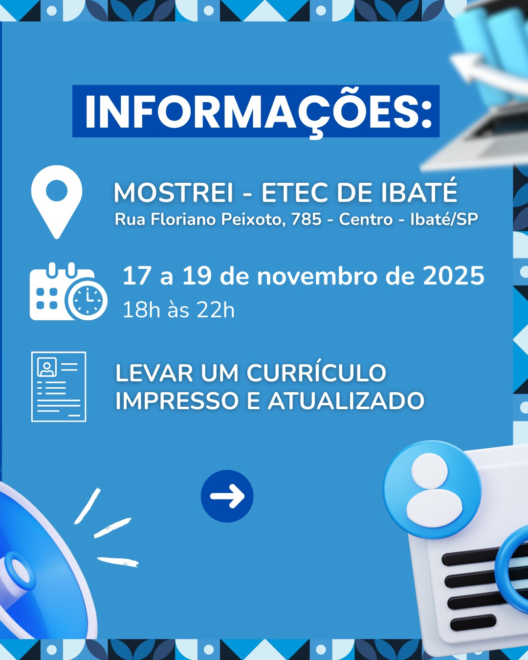 Ibaté realiza 1º Feirão Municipal de Emprego durante a MOSTREI 2025