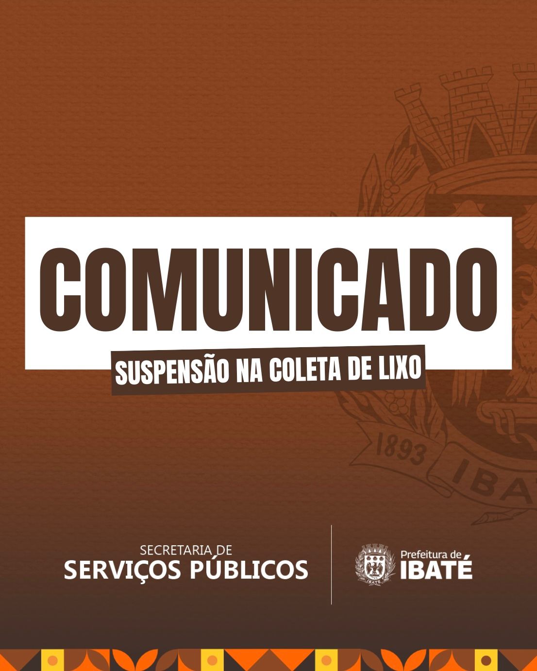 Atenção, moradores de Ibaté!