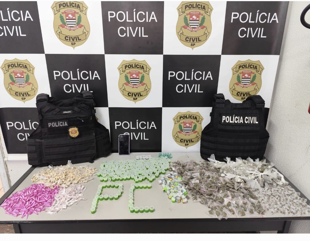 Polícia Civil de Ibaté prende suspeito de envolvimento com drogas apreendidas em casa bomba durante operação