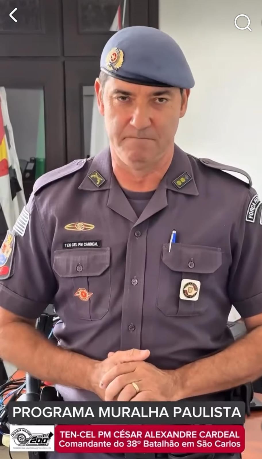 Programa Muralha Paulista inicia nova fase e permitirá cadastro de câmeras particulares