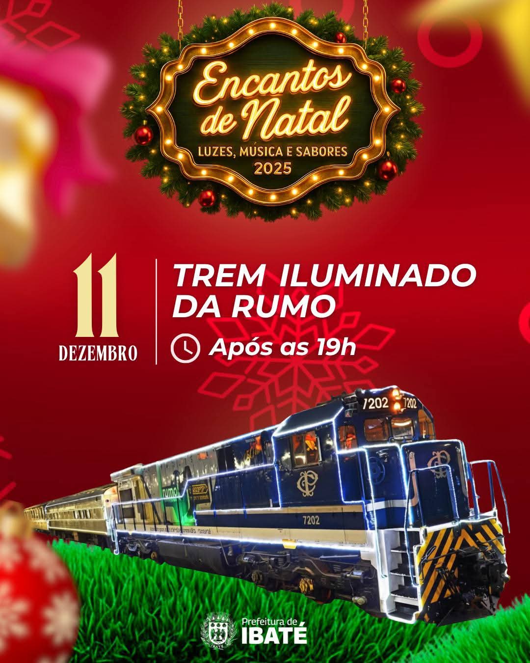 Encantos de Natal segue com programação especial em Ibaté neste fim de semana