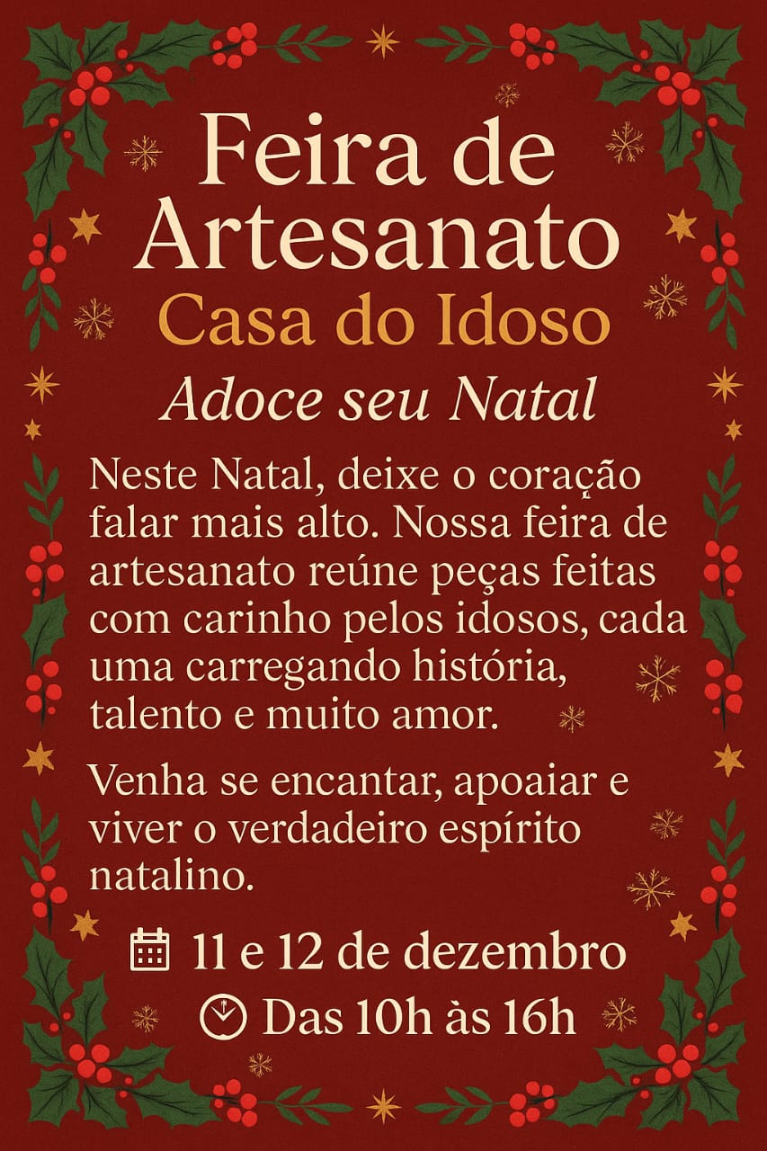 A Casa do Idoso de Ibaté está preparando algo especial, e ela faz questão de convidar todos os amigos para viver um momento de amor, carinho e valorização da melhor idade. 🌟❤️