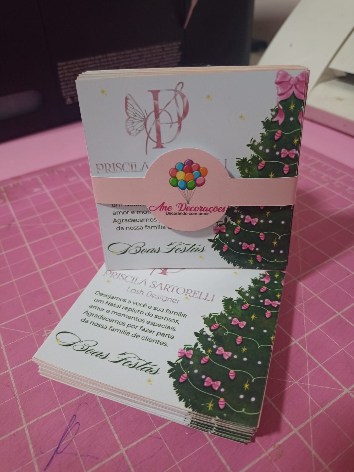 🎄✨ Ane Decorações apresenta seus Cartões de Boas Festas personalizados! ✨🎄