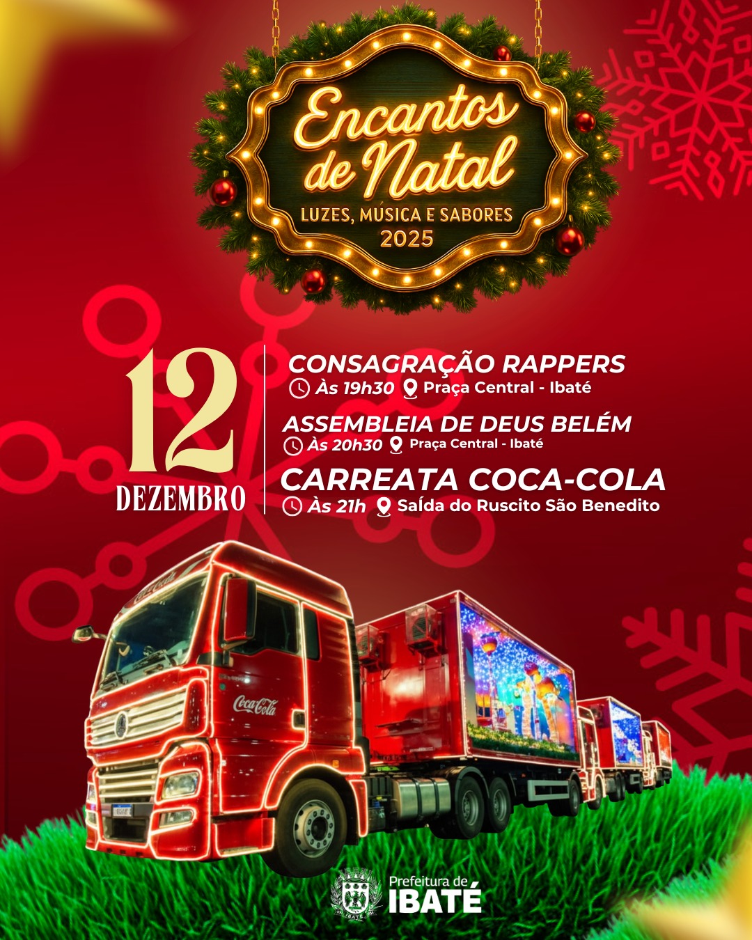 Ibaté vive um final de semana mágico com mais uma edição do Encantos de Natal