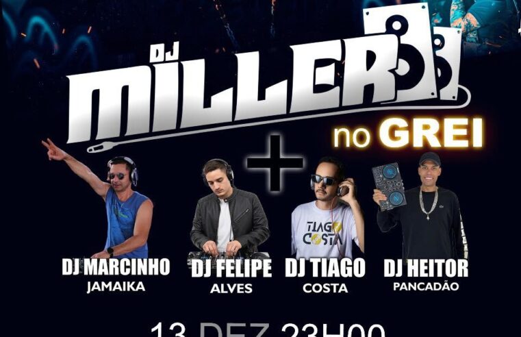 GREI encerra agenda de 2025 com show de DJ Miller neste sábado (13), em Ibaté