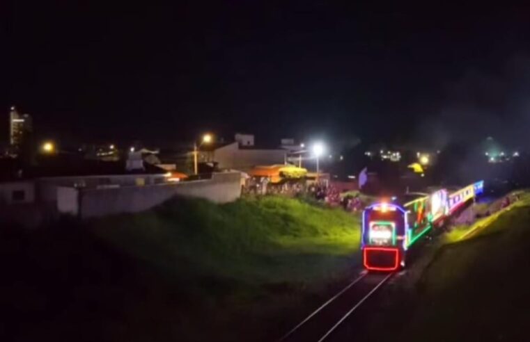 🚂✨ Trem Iluminado da Rumo encanta Ibaté e São Carlos! ✨🚂