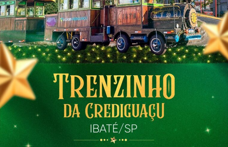Trenzinho da Crediguaçu chega a Ibaté com noite especial de encanto natalino