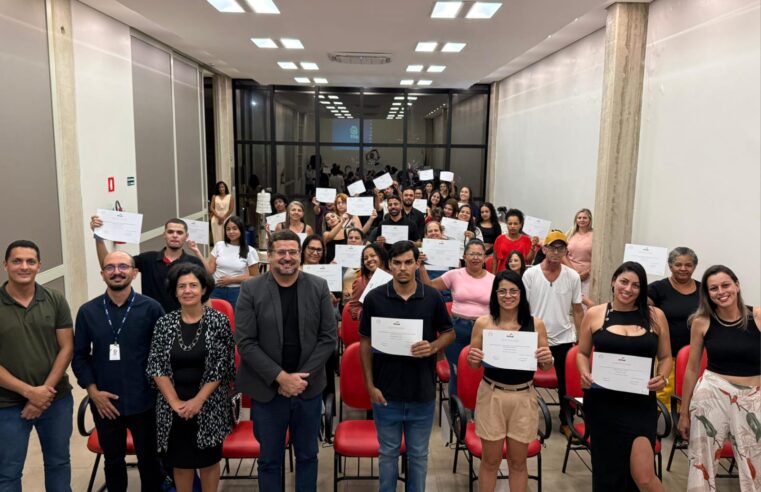 Formatura celebra conclusão de cursos do Senac em parceria com a Prefeitura de Ibaté
