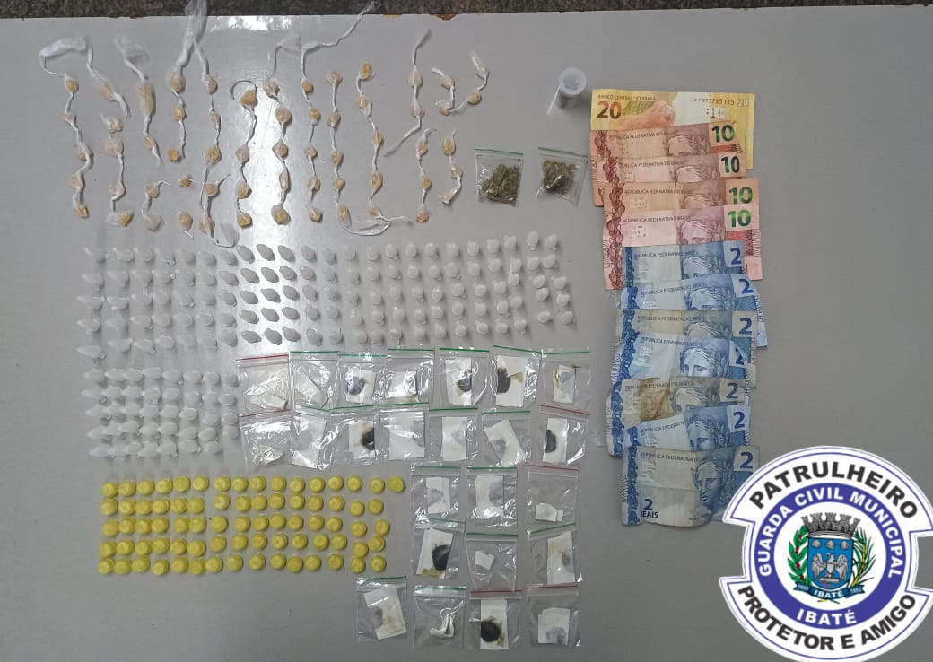 Guarda Municipal e Polícia Militar apreendem grande quantidade de drogas durante operação no Jardim Cruzado