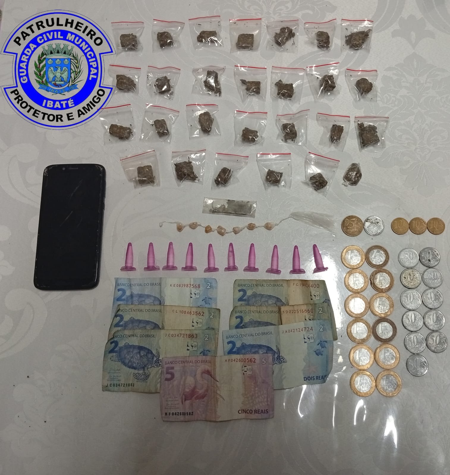 Ação da Guarda Municipal resulta em prisão e apreensão de drogas no Jardim Cruzado