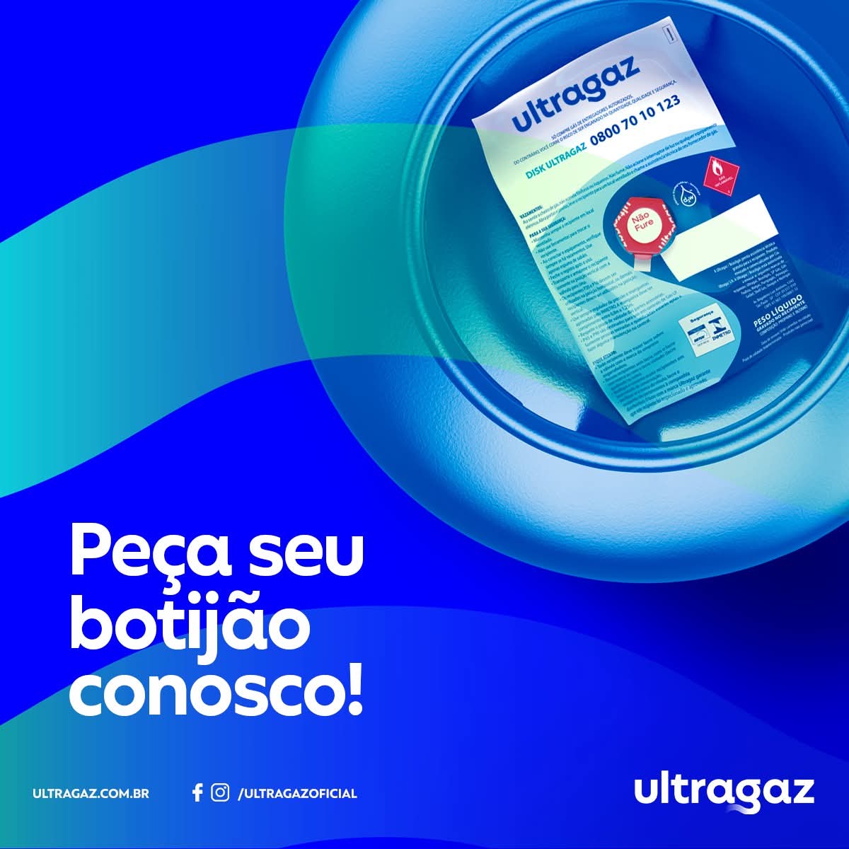 Precisou de gás ou água? A Ultragaz RR Gás tem a solução certa! 🔥💦