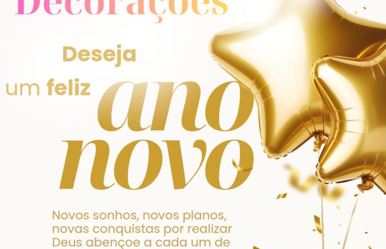 A Ane Decorações deseja um Feliz Ano Novo a todos os clientes e amigos ✨⭐