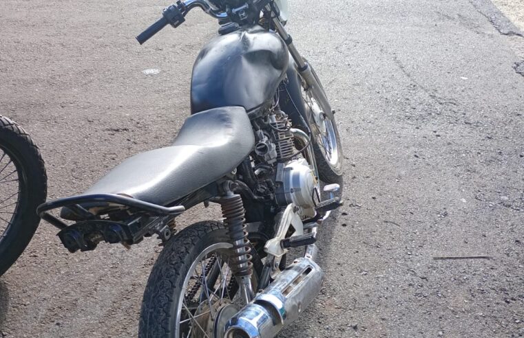 Menor é apreendido após perseguição da GCM com motocicleta irregular em Ibaté