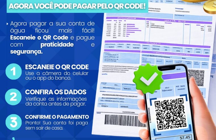 Prefeitura de Ibaté implanta QR Code nas contas de água para pagamento via PIX